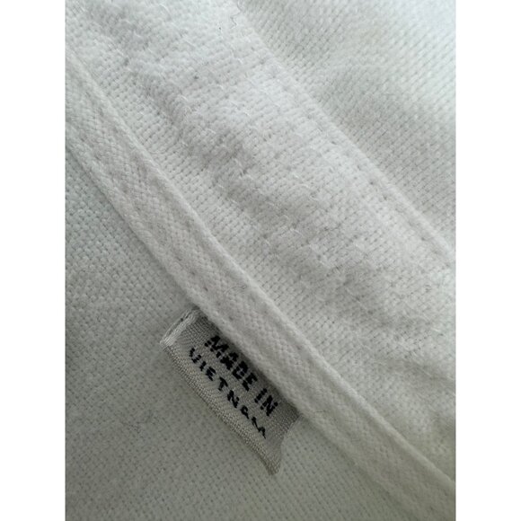 All Saints Men Chamois Flannel Shirt White XXL 2XL Button Up Long Sleeve - Picture 8 of 8